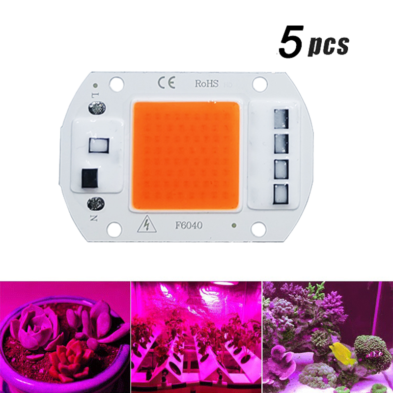 Plant Grow Light Full Spectrum - 5 pz LED Coltiva La Luce