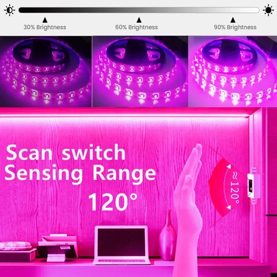 Led Plant Light Strip - Interruttore tattile USB dimmerabile 5V LED
