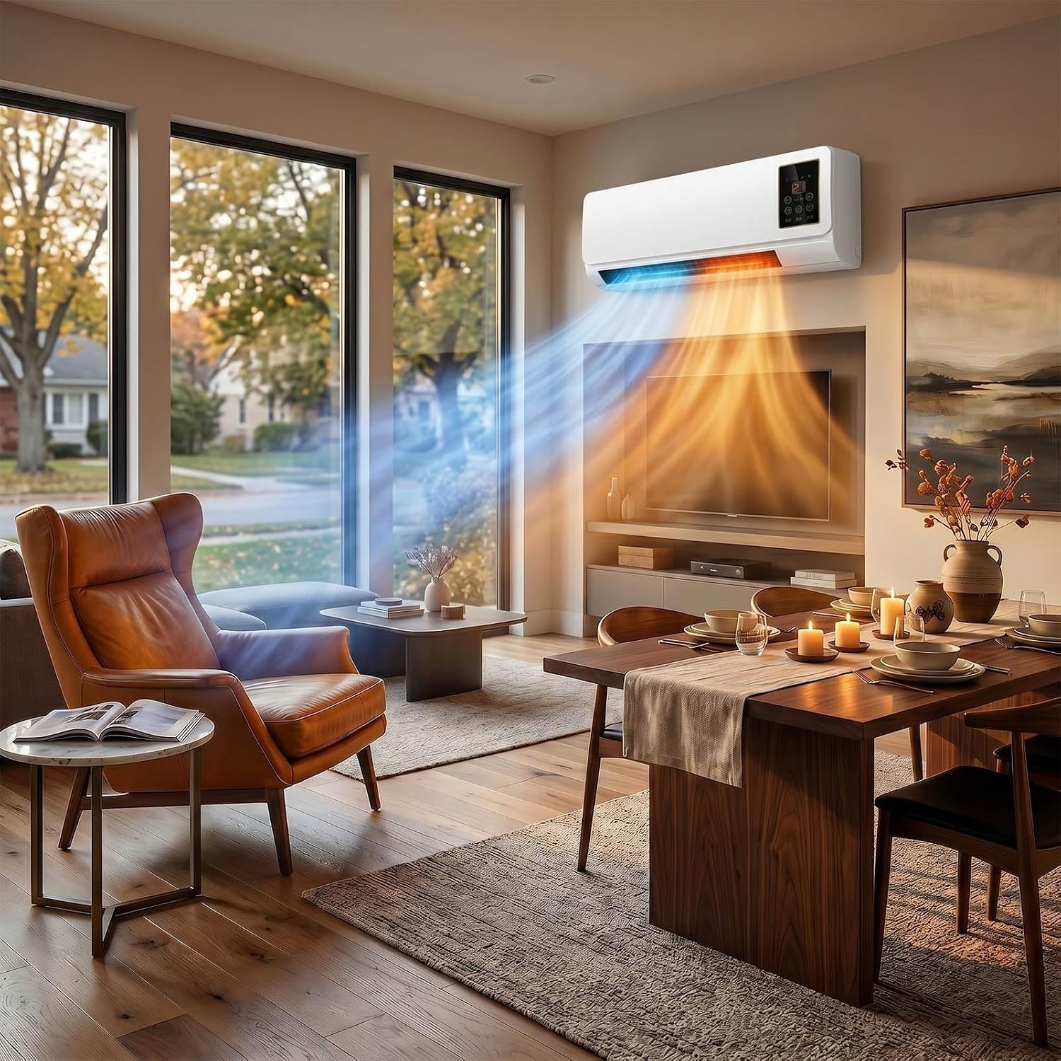 Smart Led Garden - Condizionatore d'Aria a Parete con Ventilatore