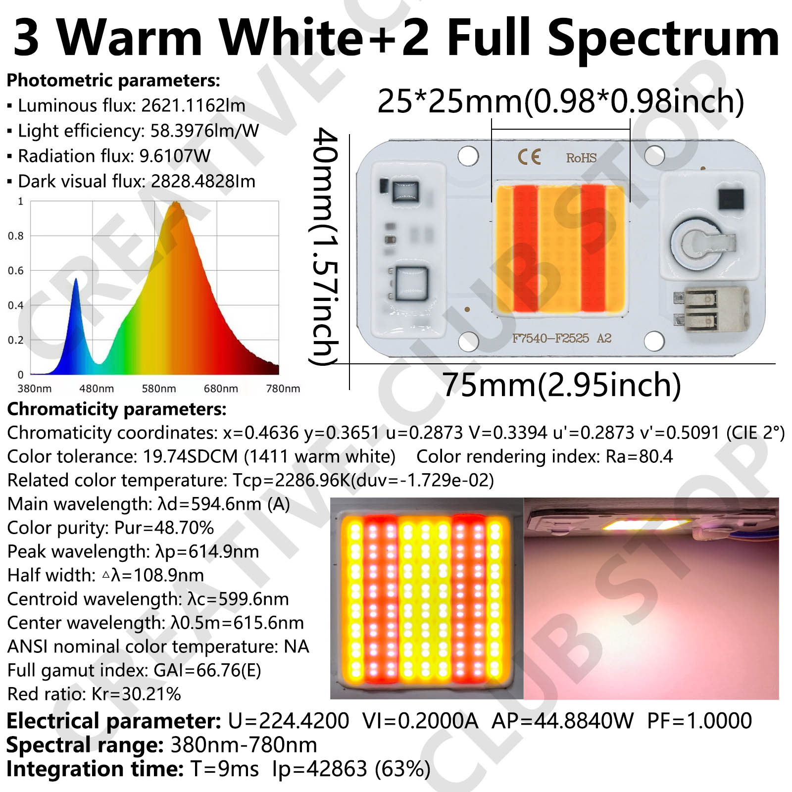 50W LED COB Chip Saldatura Gra - Plant Grow Light Full Spectrum recensione e prezzo