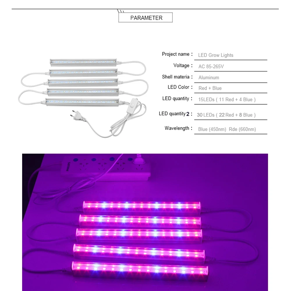 Strisce LED da 12 Pollici per  - Plant Grow Light Full Spectrum recensione e prezzo